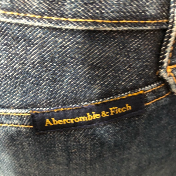 Abercrombie & Fitch Vintage Look Denim Skirt Sz 2 - Picture 3 of 8
